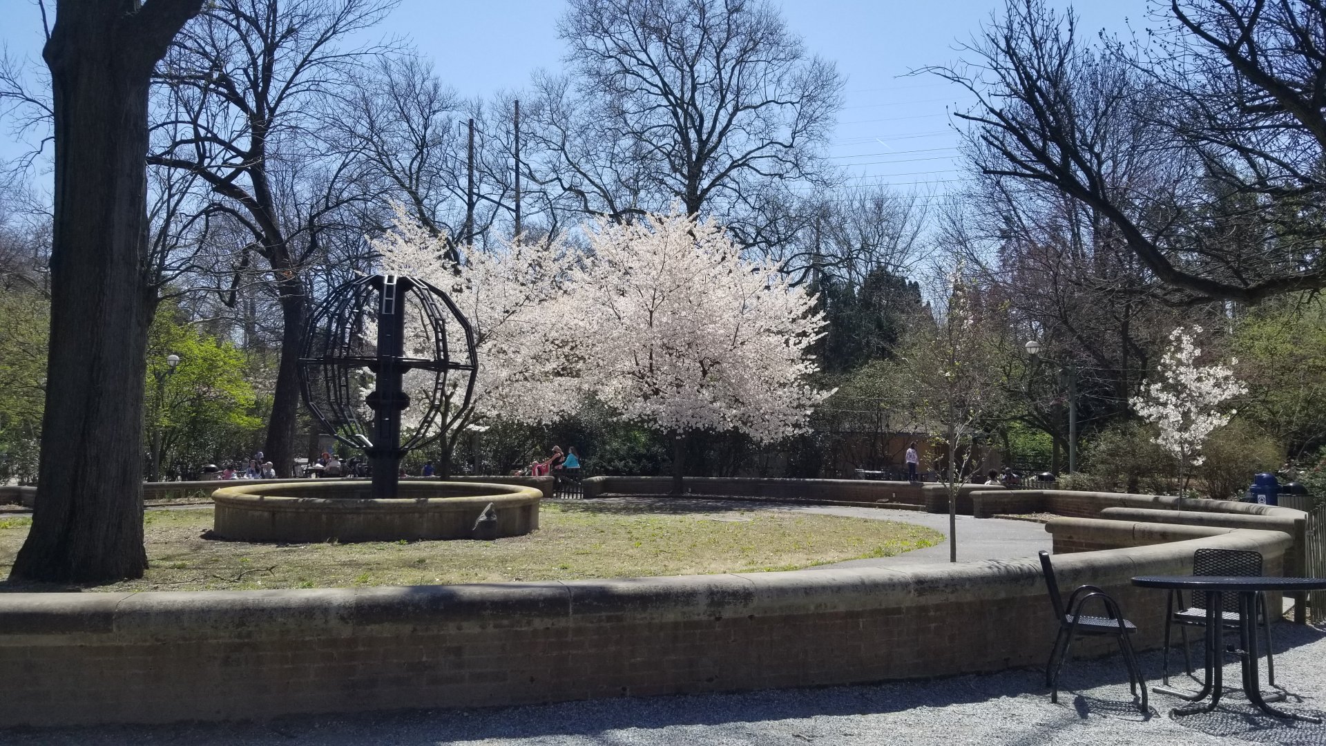 Philly - Sitting area, with globe they use during christmas show