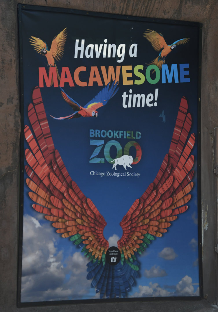 Photo op sign by former Bear Grottoes