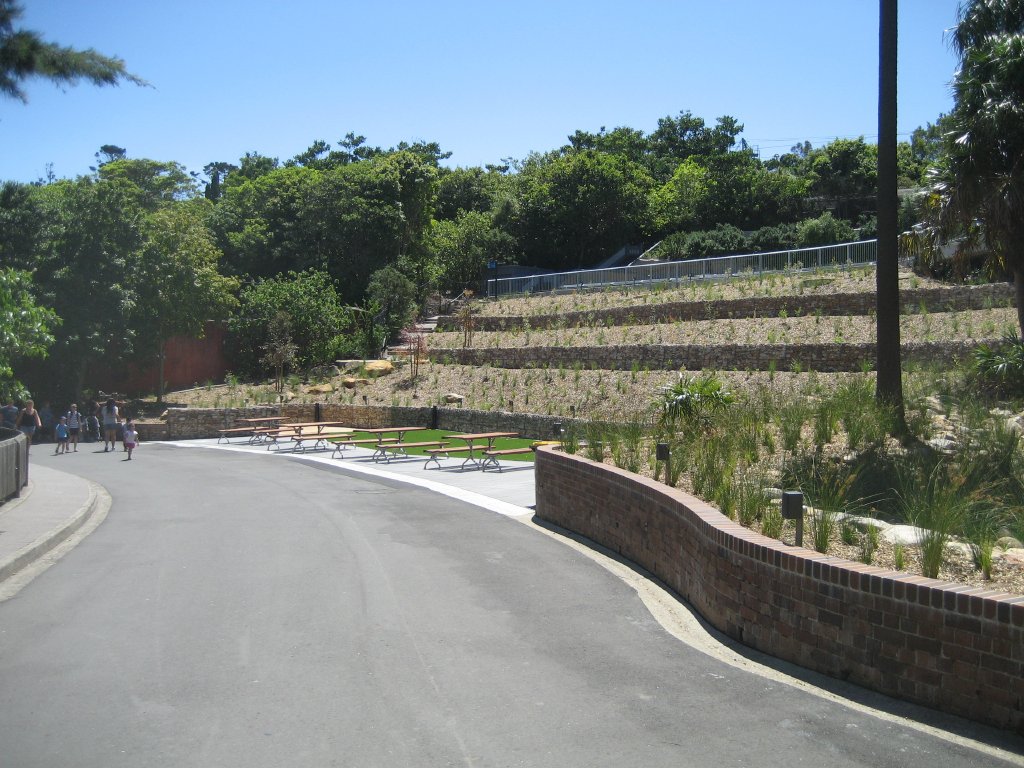 Picnic area and terraced gardens