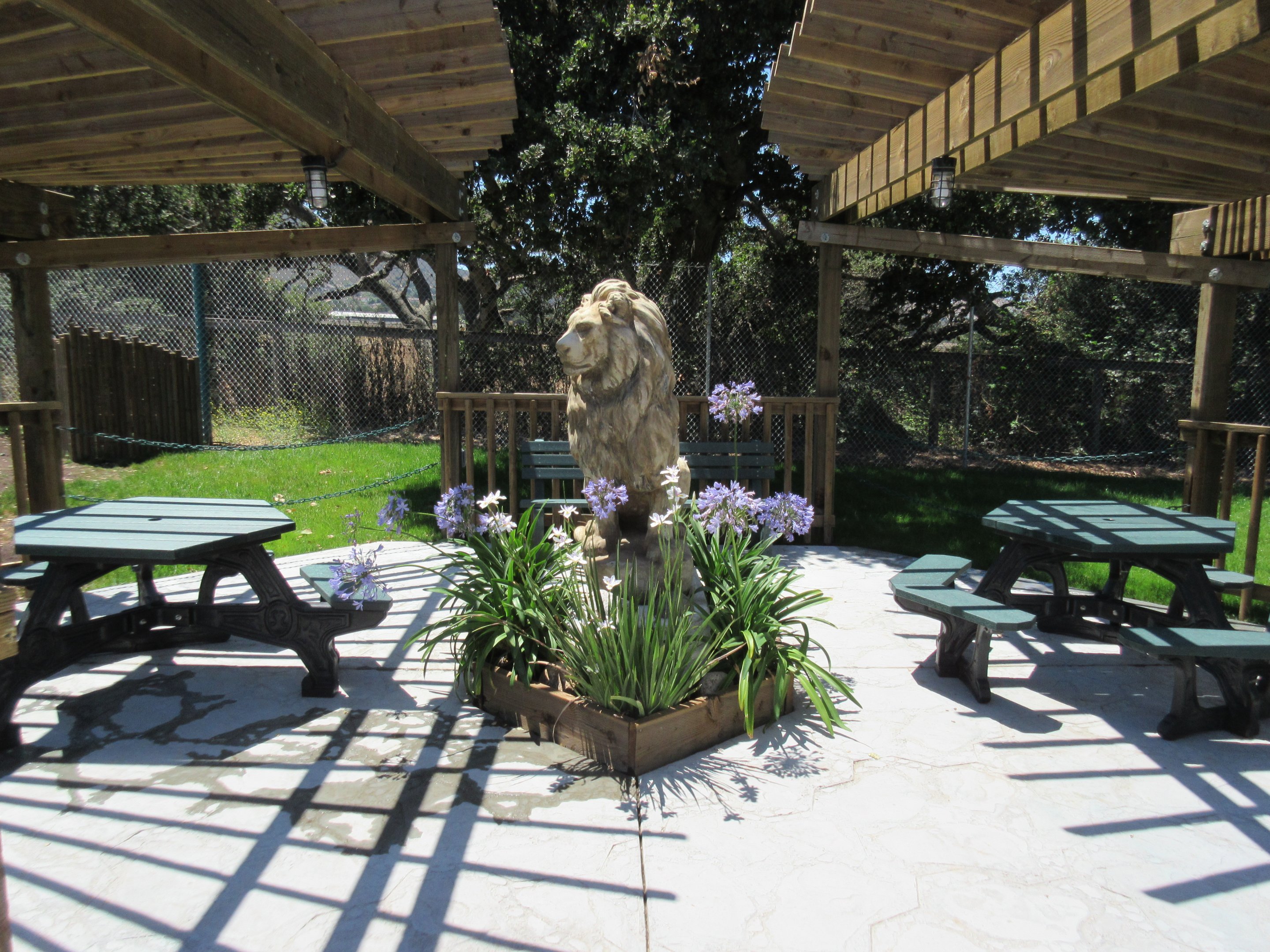 Picnic Area + Lion Statue (New in 2017)