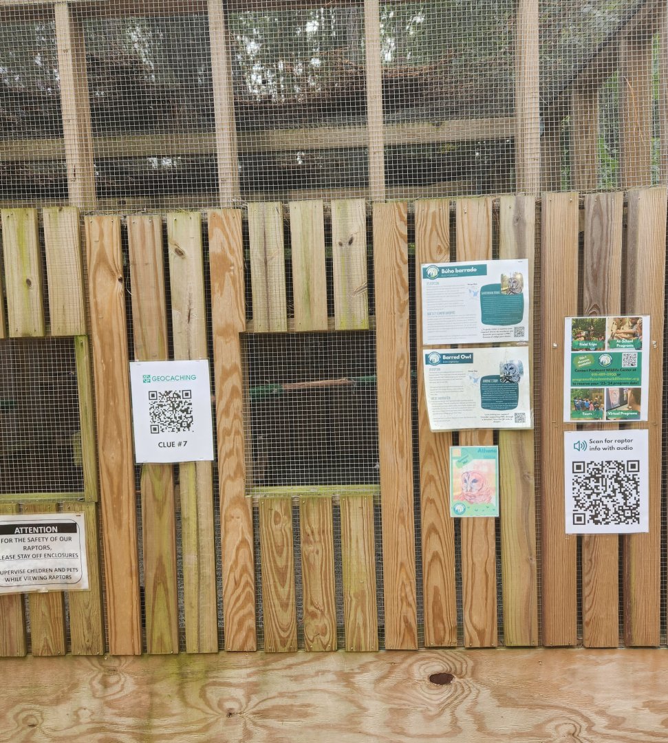 Piedmont Wildlife Center (NC) - Raptor mews viewing/signage example