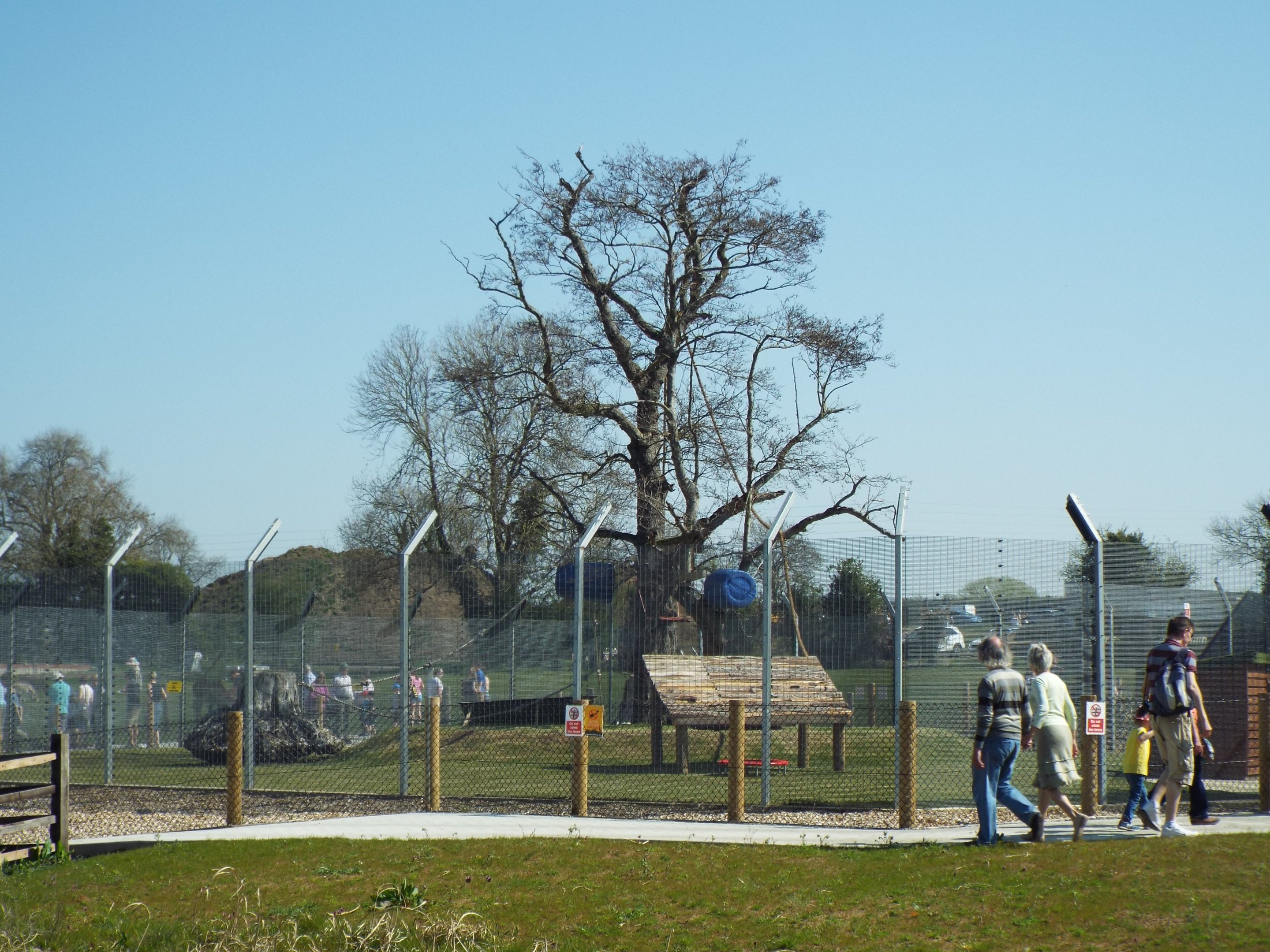 Pig tailed macaque exhibit