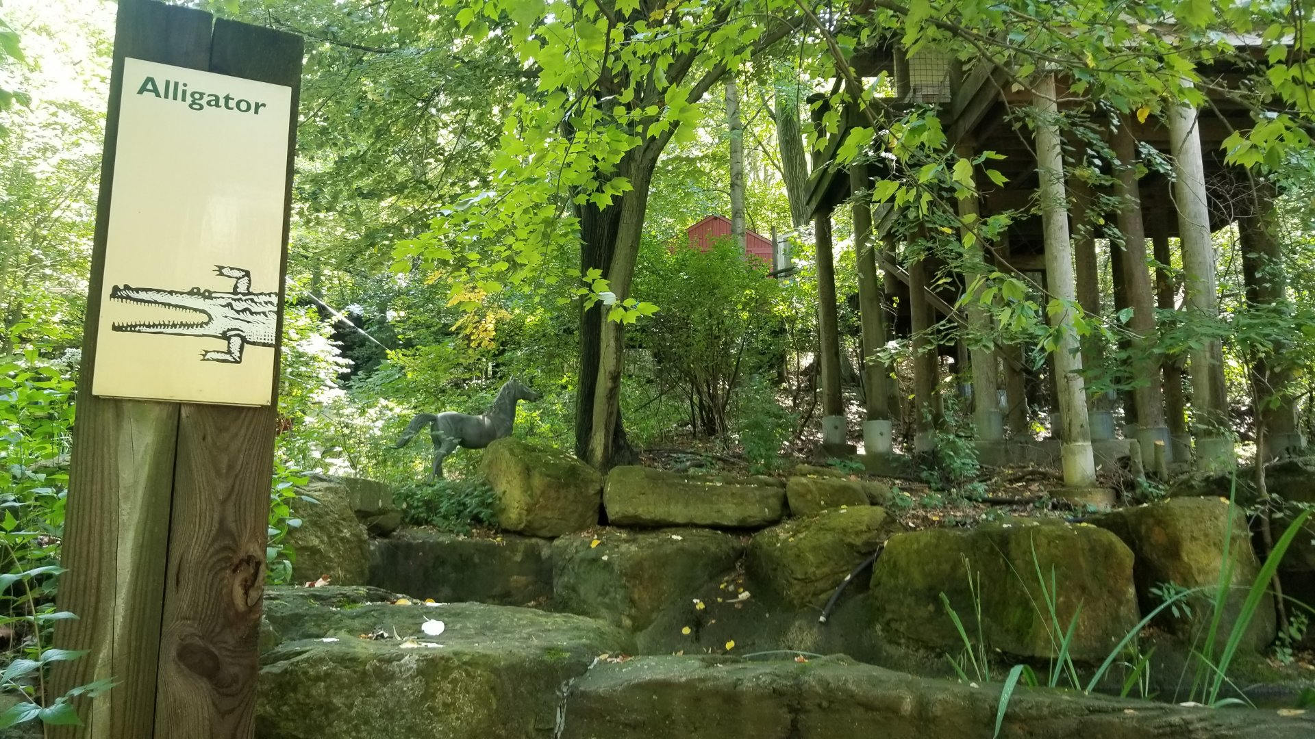 Pittsburgh 8/21 - Foal statue, kind of hidden