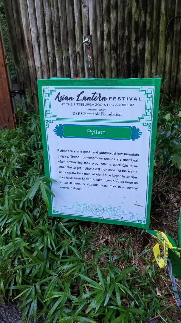 Pittsburgh 8/21 - "Python" sign