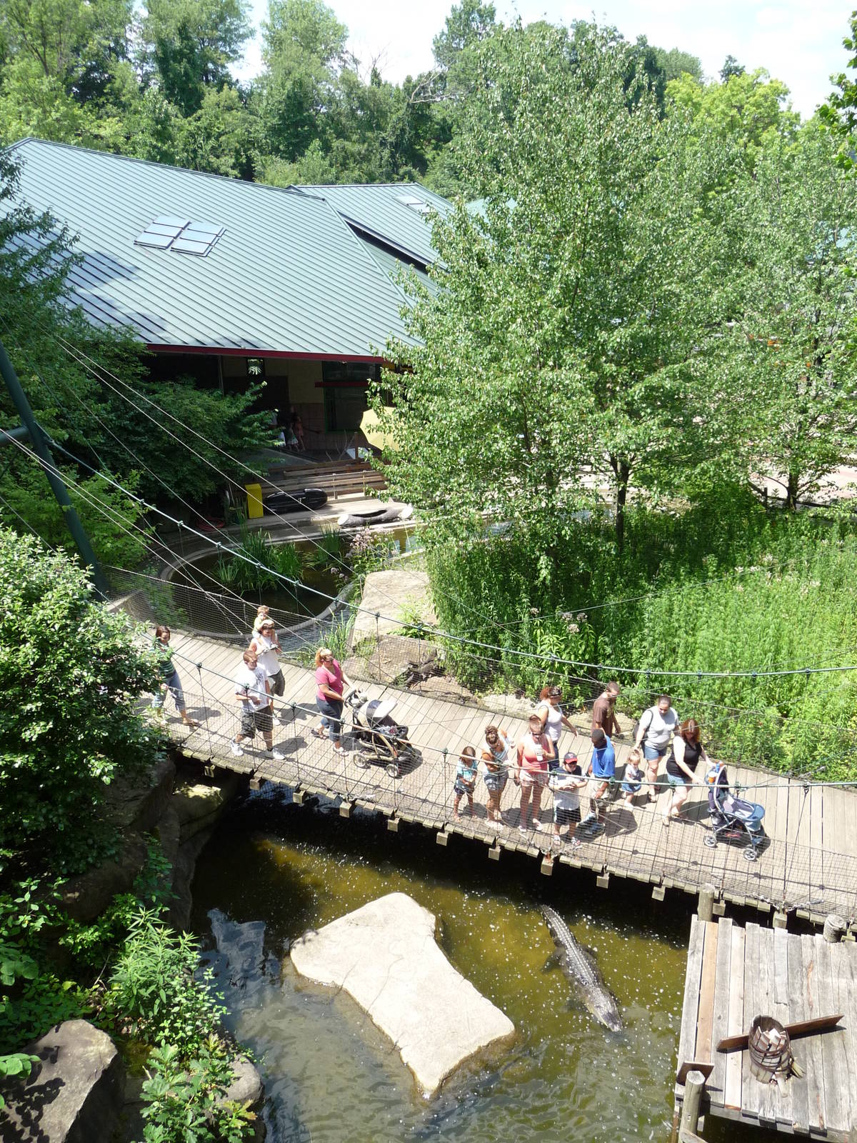 Pittsburgh Zoo - Bridge over the alligator pool