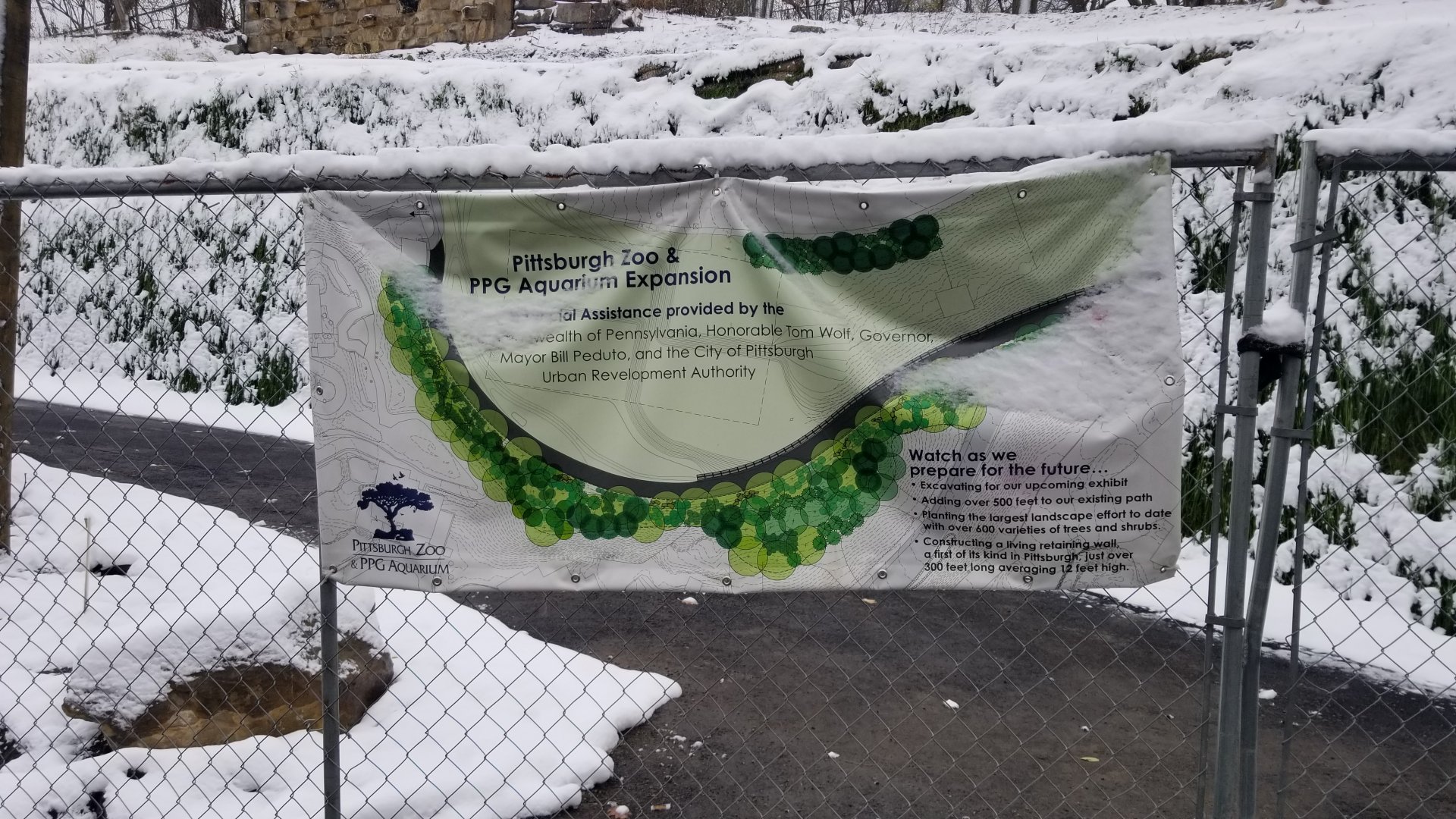 Pittsburgh Zoo - Expansion sign