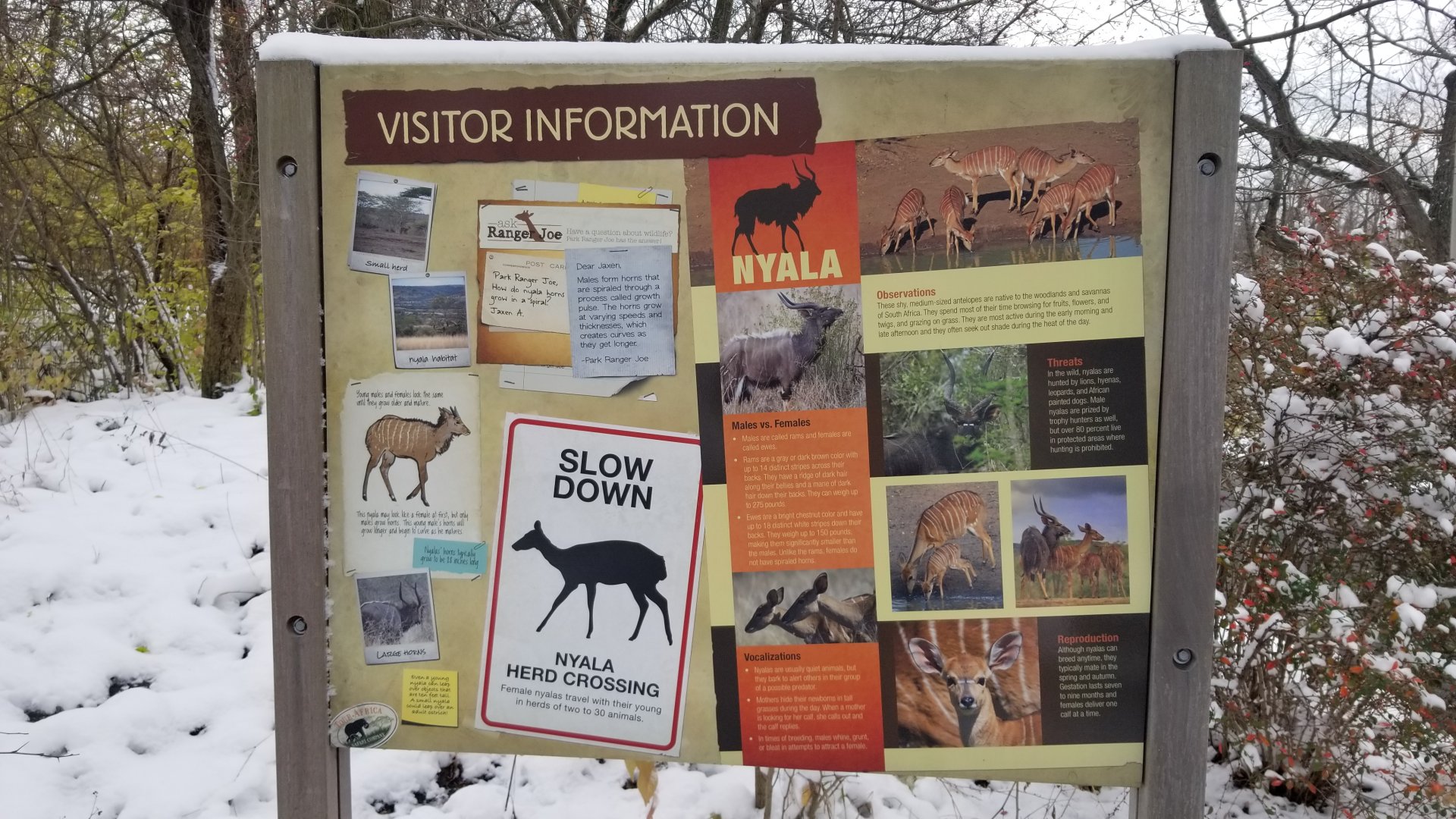 Pittsburgh Zoo - Nyala sign