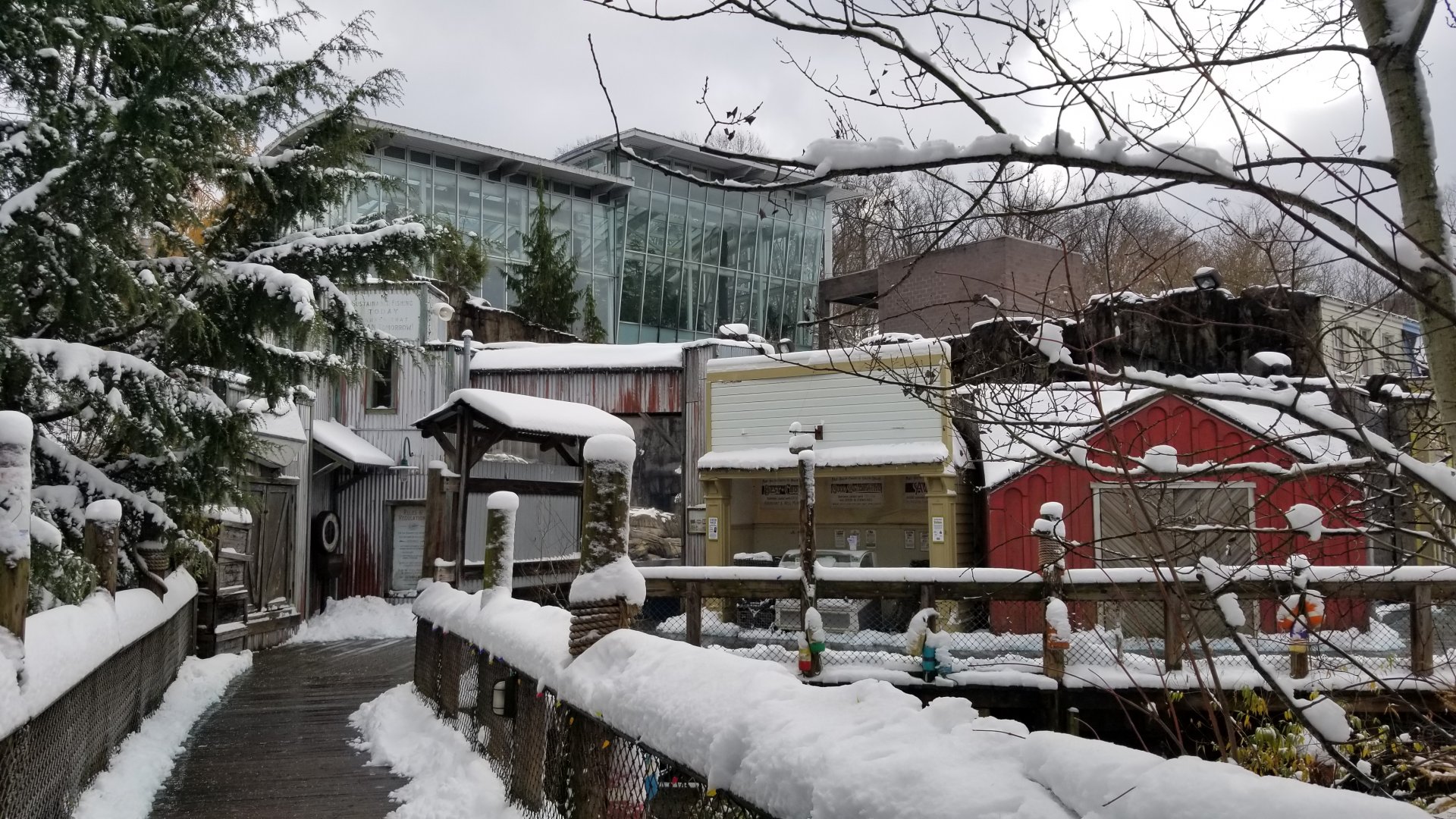 Pittsburgh Zoo - Pier town with aquarium above