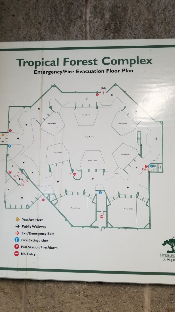 Pittsburgh Zoo - Primate building map