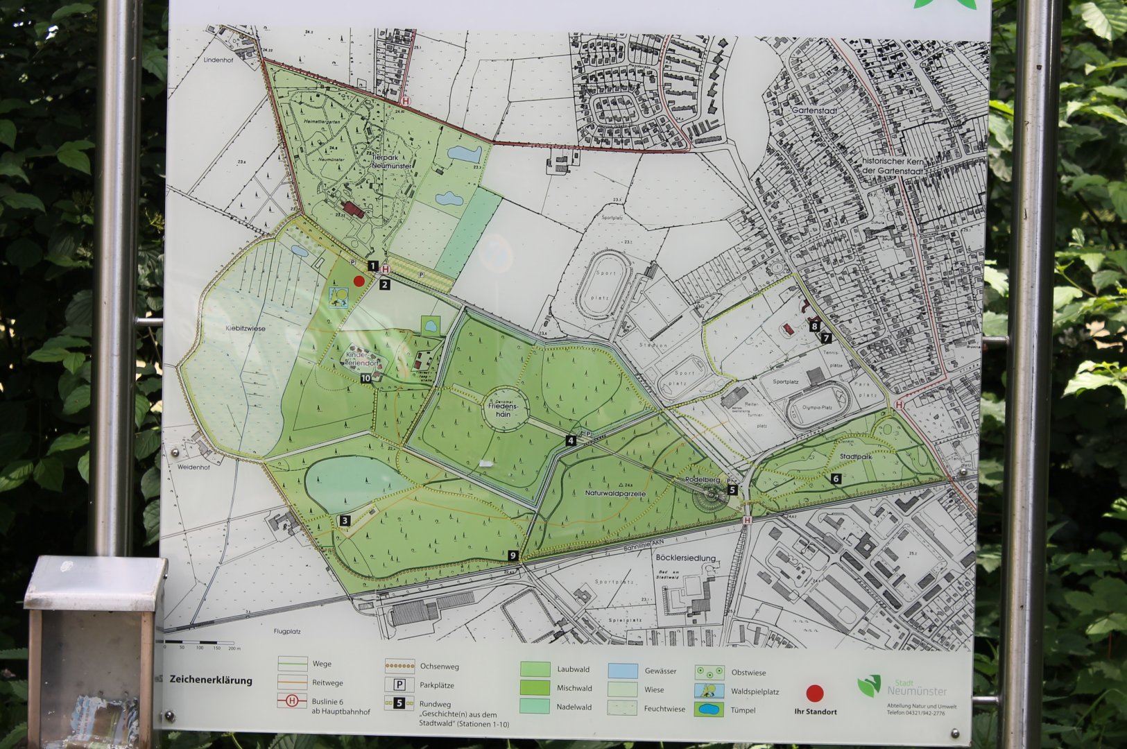 Plan of area around the Tierpark