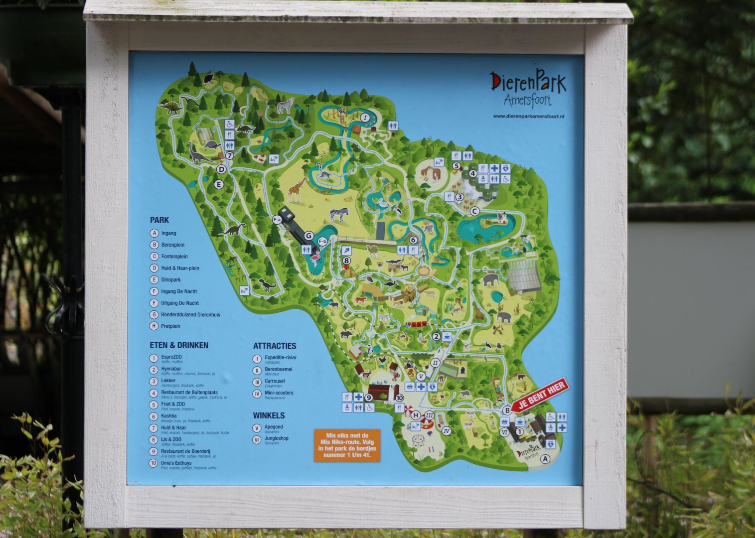 Plan of Dierenpark Amersfoort 2019