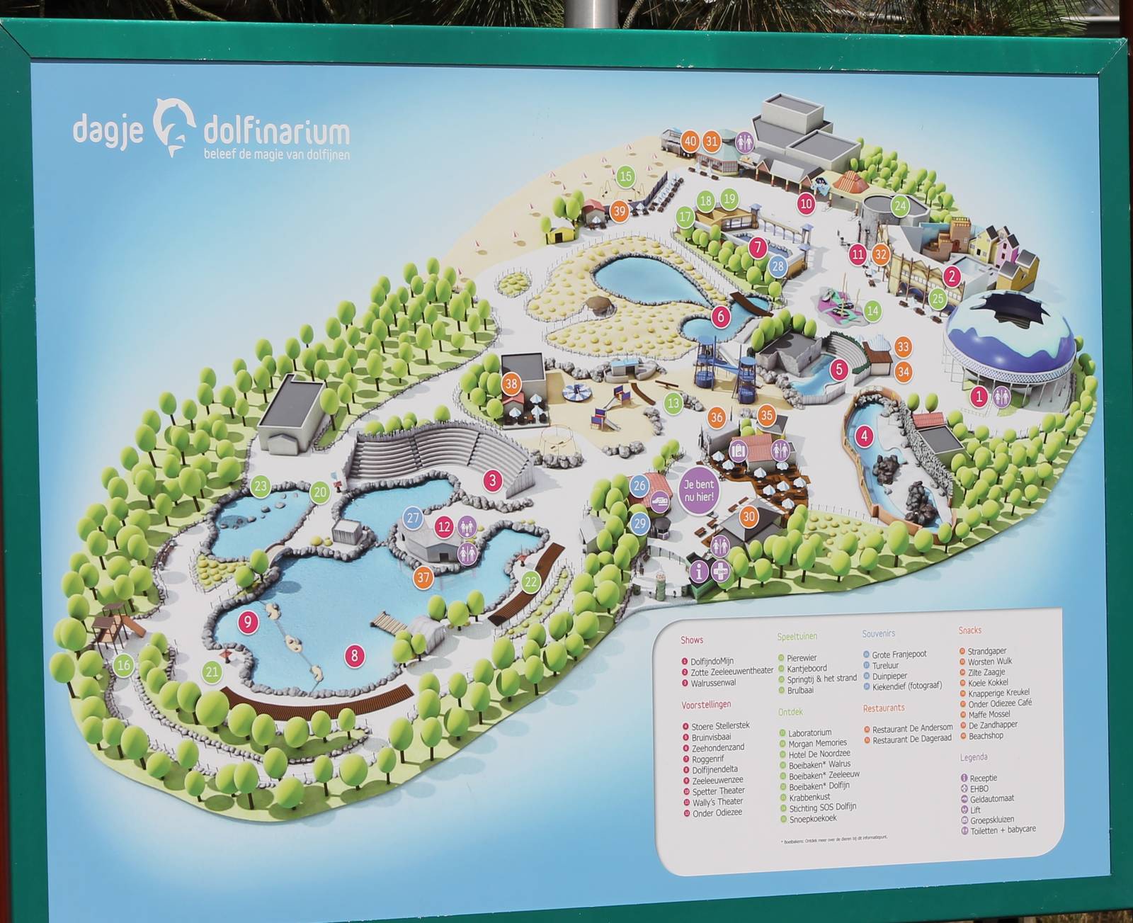 Plan of Dolphinarium Harderwijk