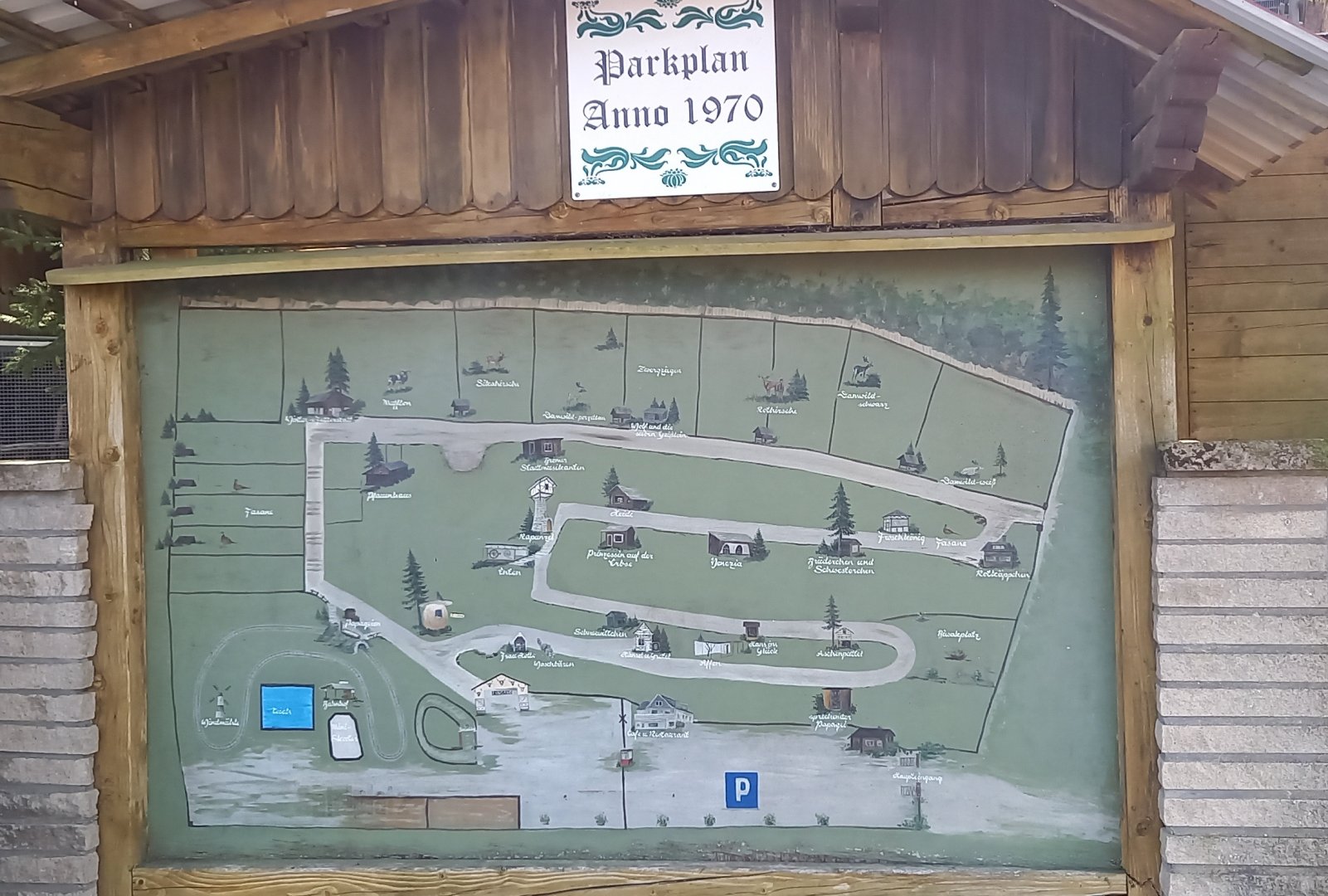 Plan of the park in 1970