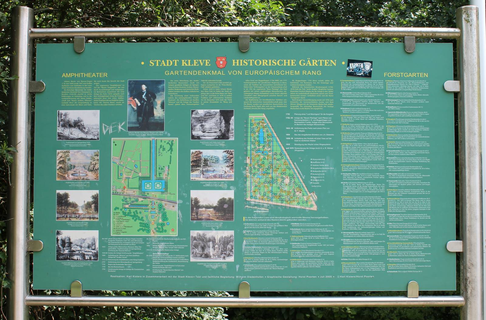 Plan of the park