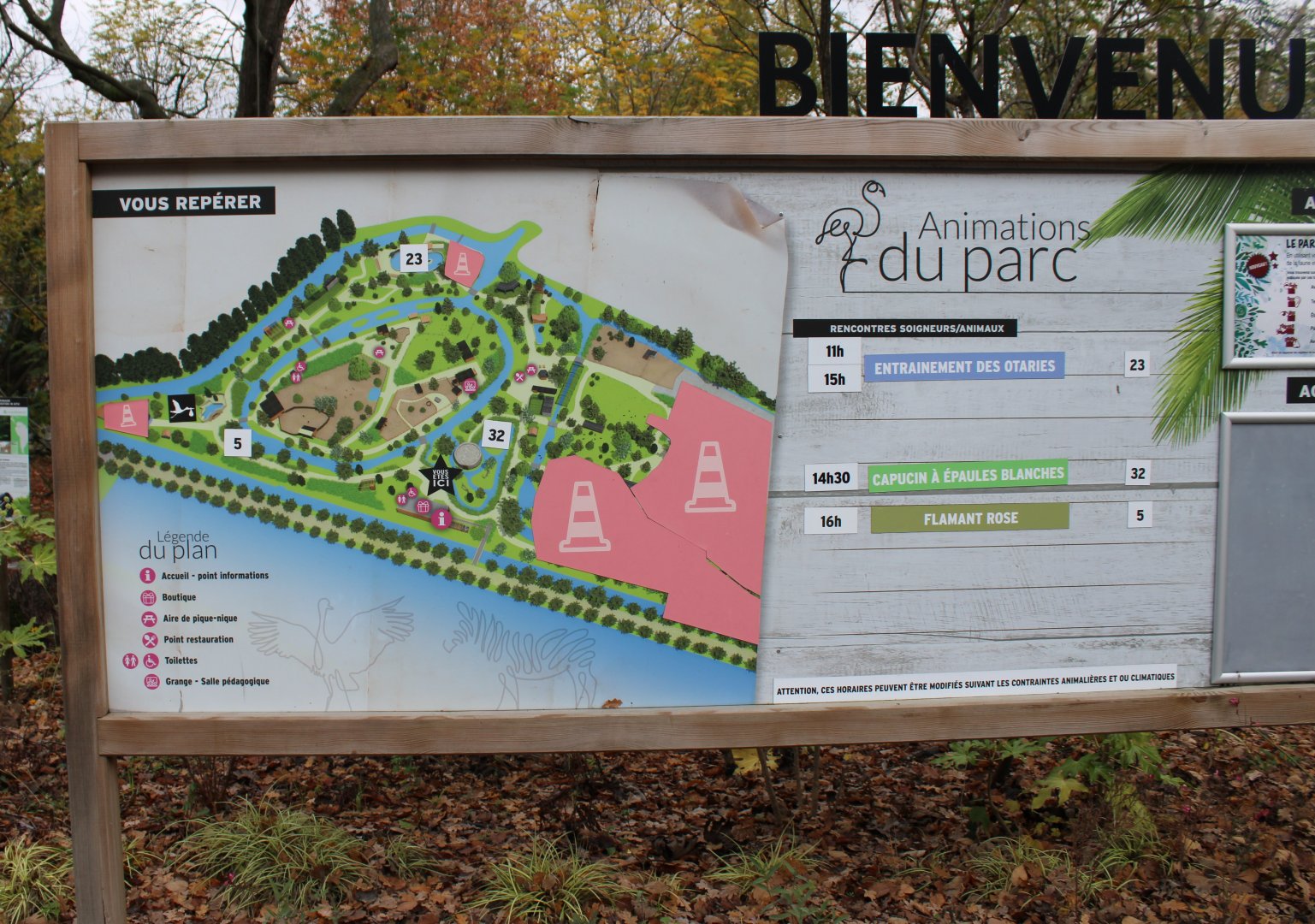 Plan of Zoo Amiens - 2019