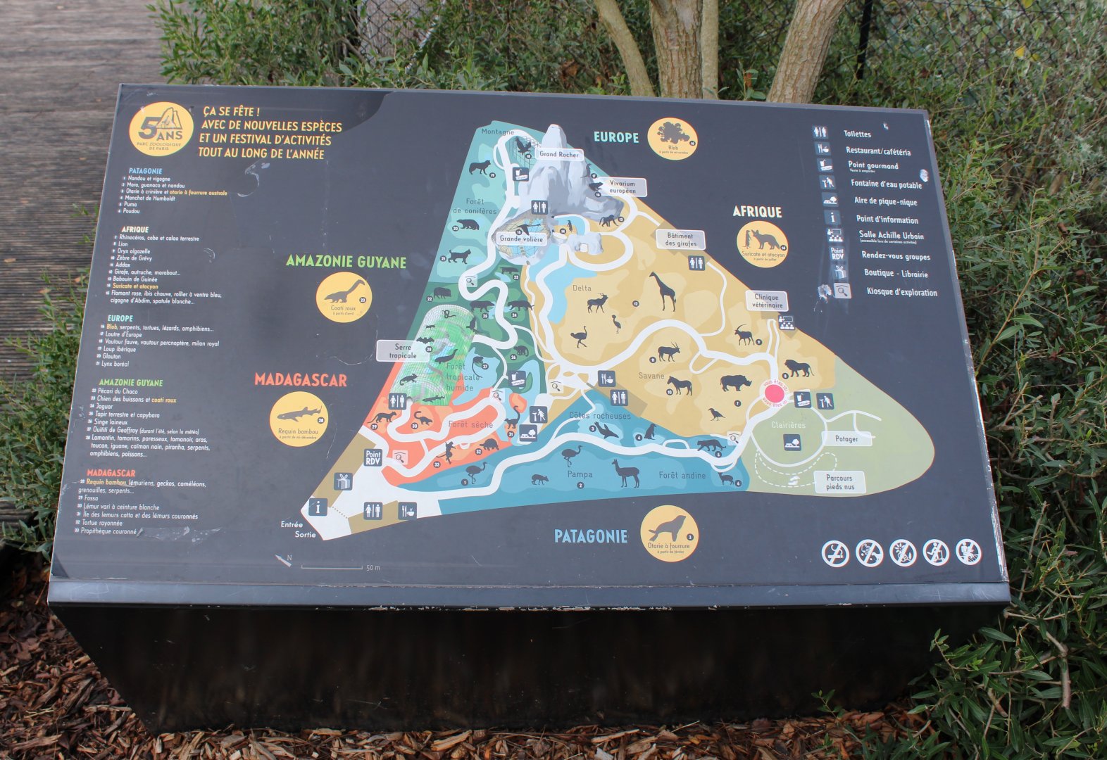 Plan Paris Zoo - 2019