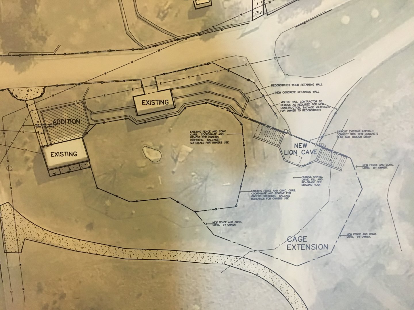 Plan View of new Pride of the Prairie Lion Habitat