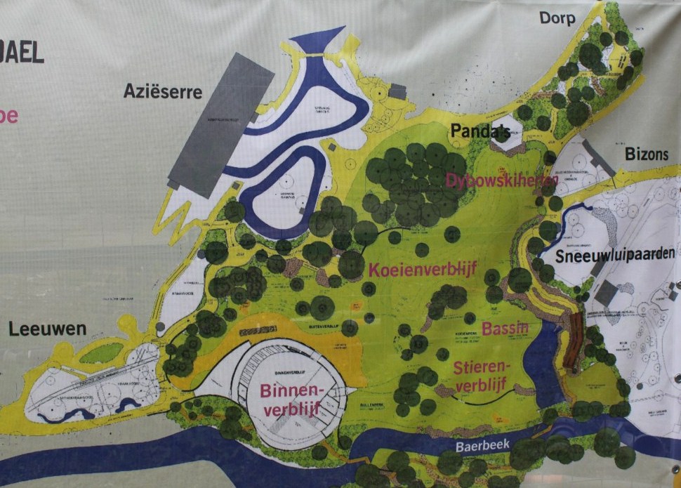 Planckendael - Asia (Elephant exhibit plan)
