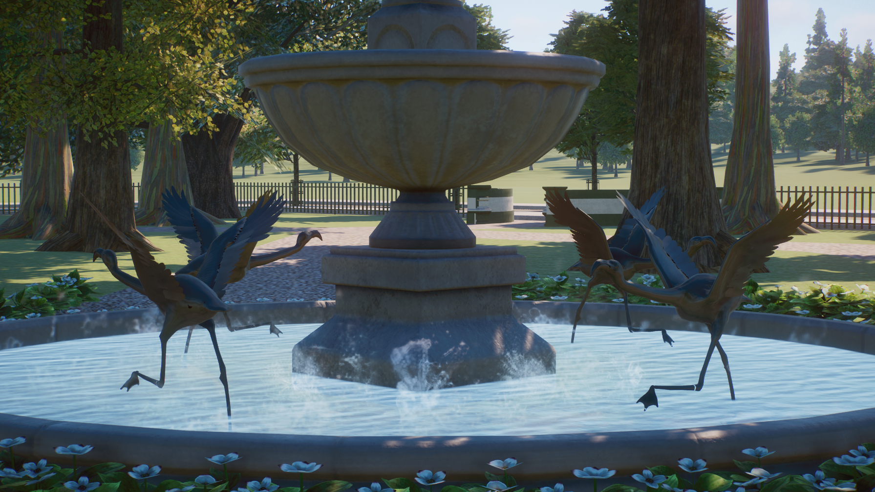 Planet Zoo - Flamingo Fountain
