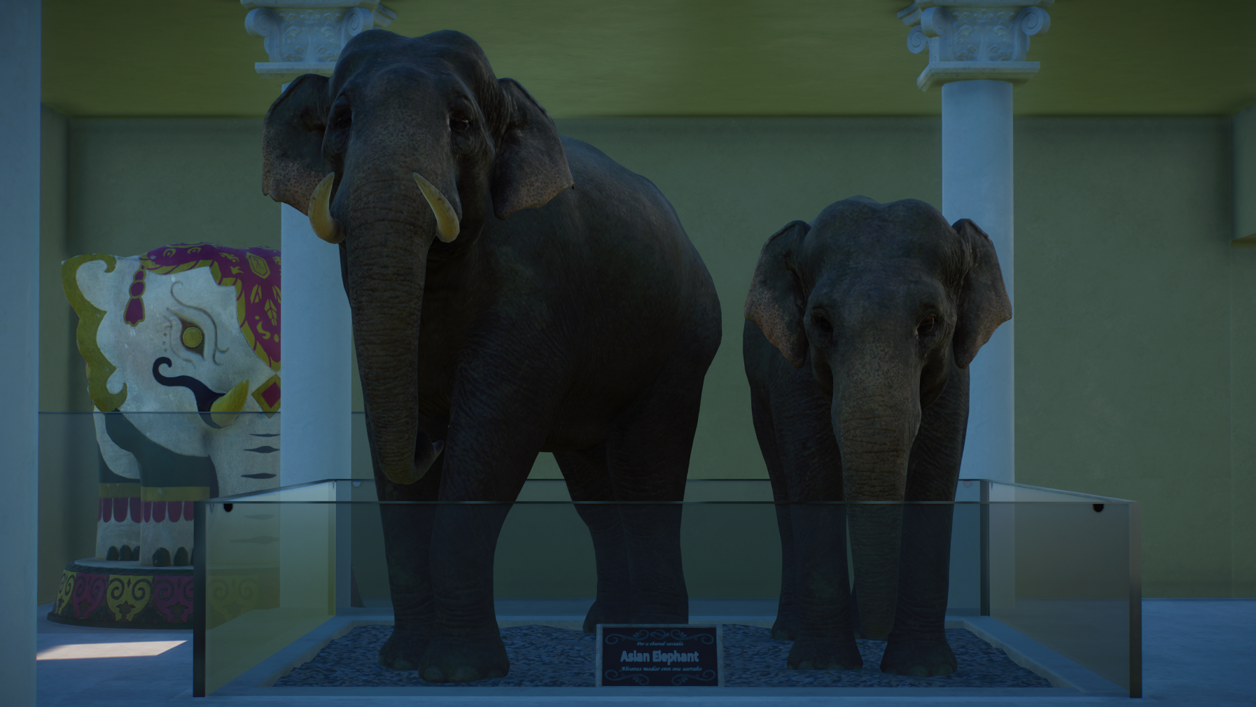 Planet Zoo - Museum Under Construction - Asian Elephants