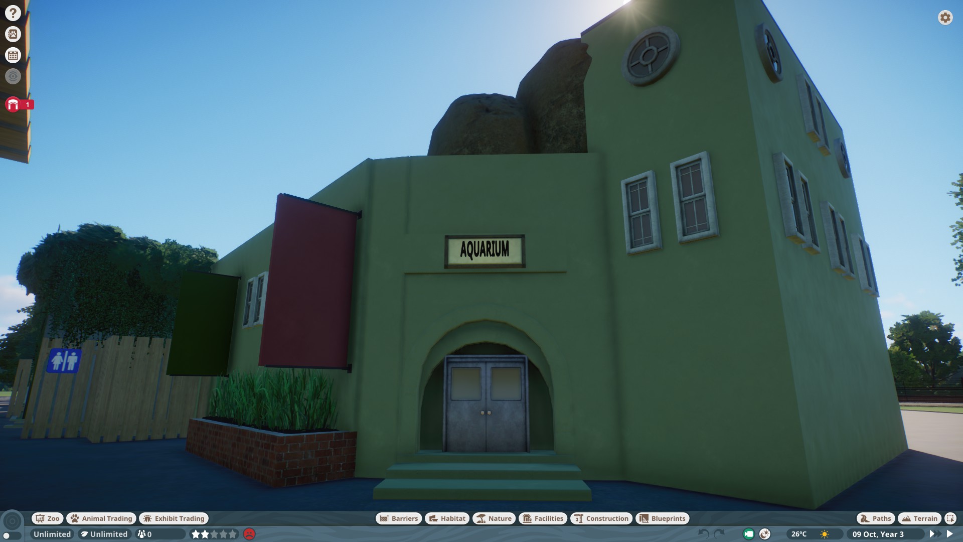 Planet Zoo: ZSL London Zoo: Aquarium exterior