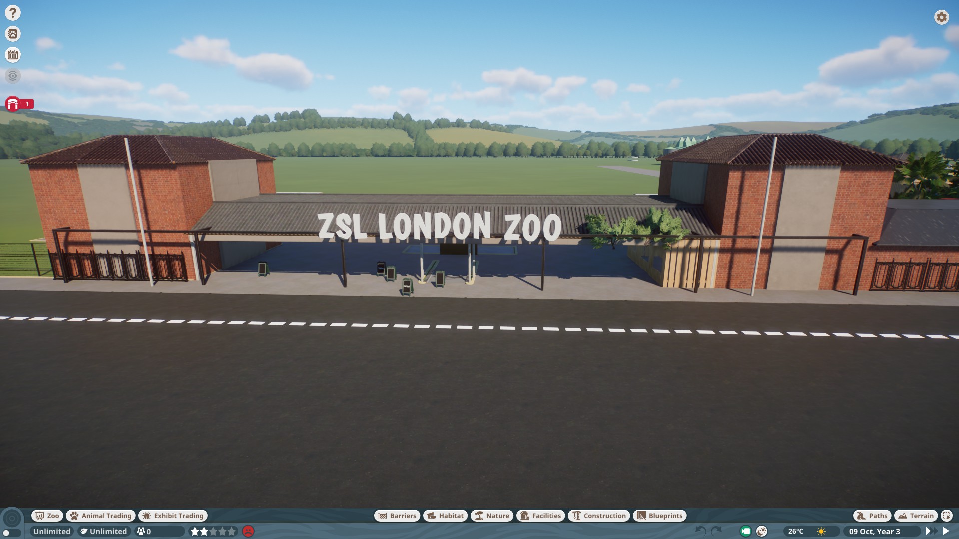 Planet Zoo: ZSL London Zoo: Entrance