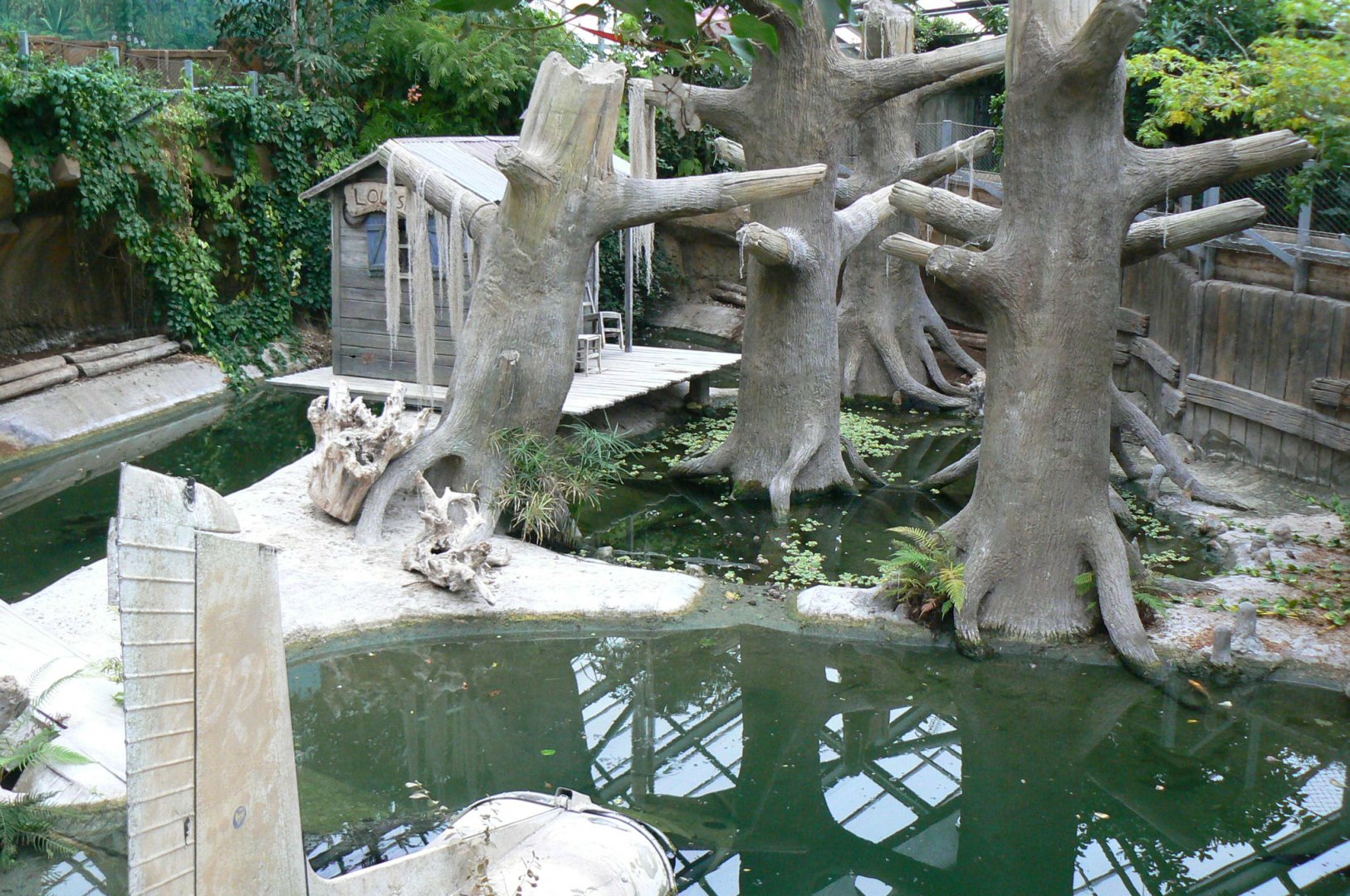 Planète Crocodiles - Mississippi alligators exhibit