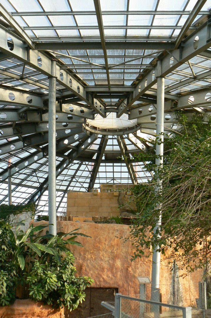 Planète Crocodiles - view of the upper part of the greenhouse