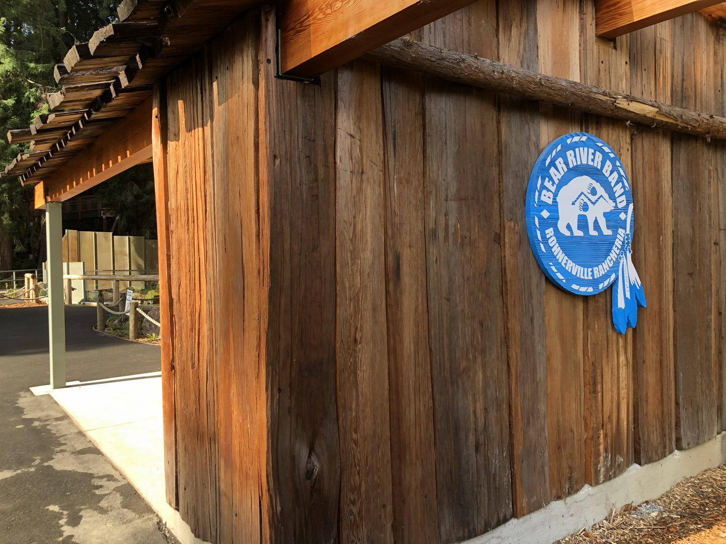 "Plank House" -- Guest shelter viewing of main black bear exhibit