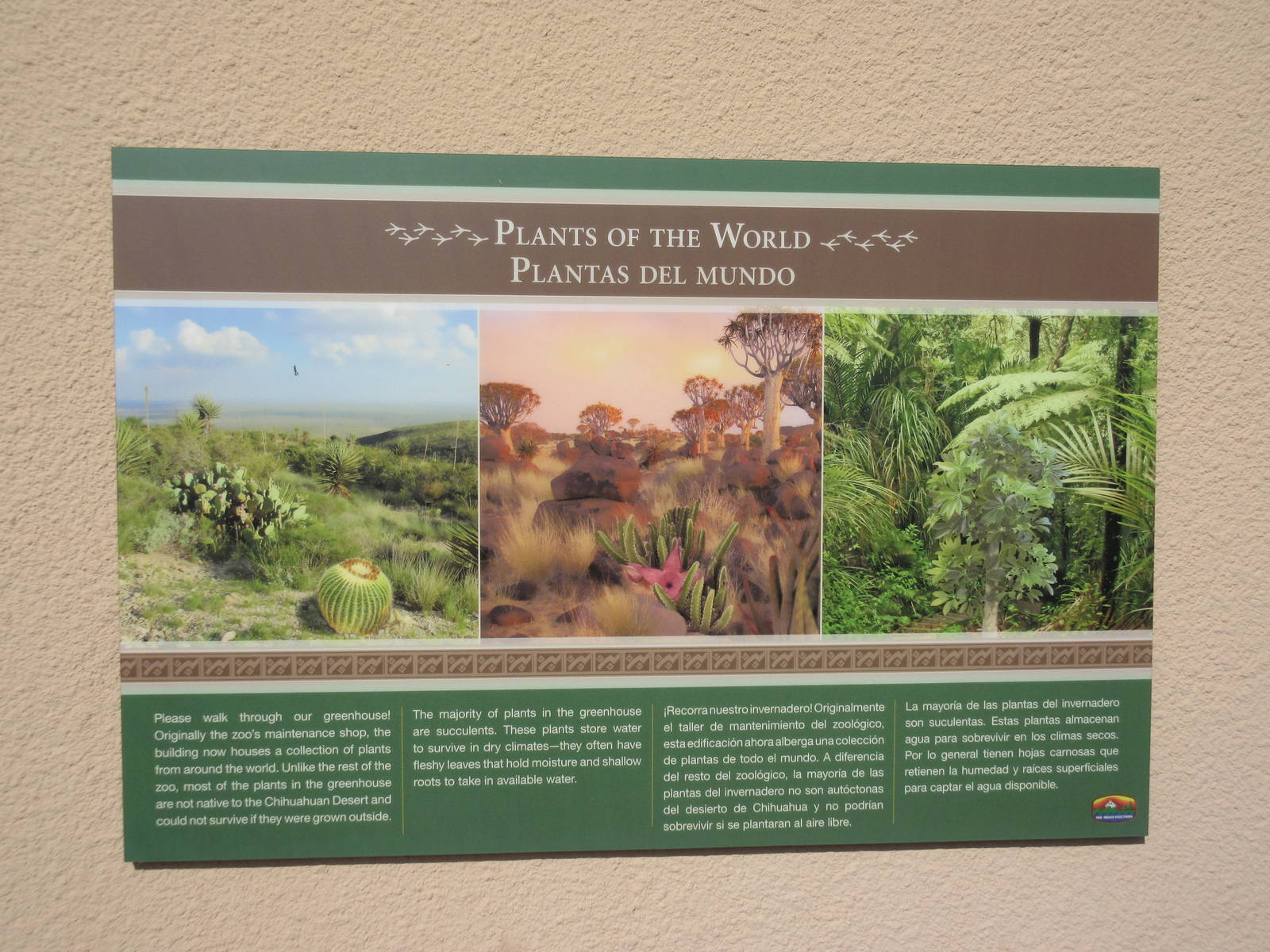 Plants of the World Sign