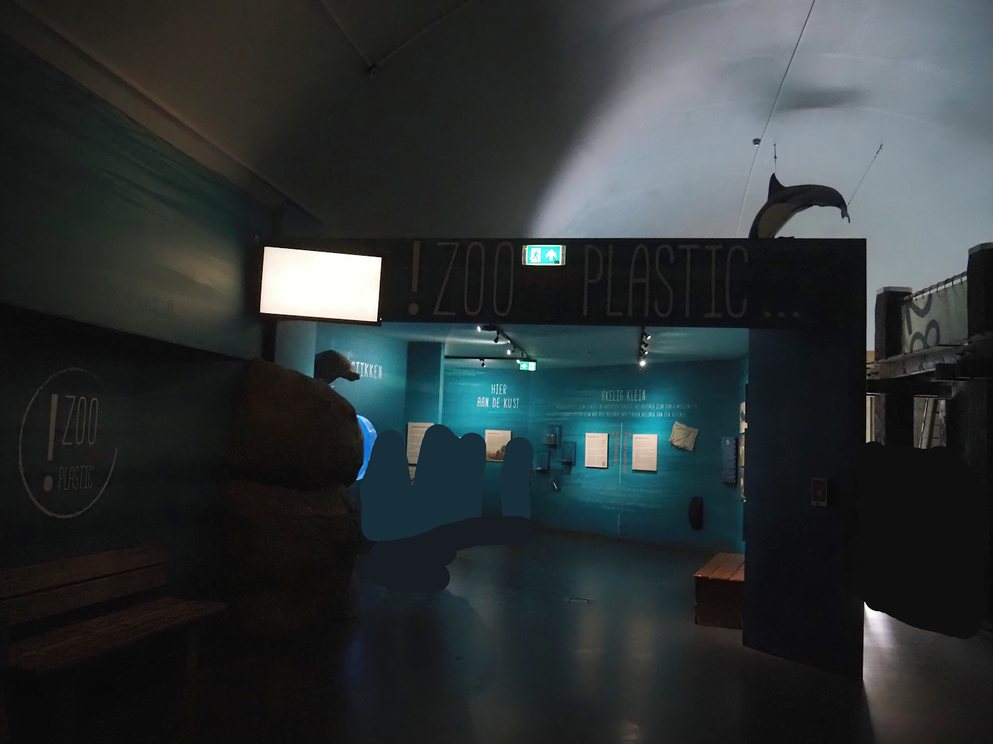 Plastic in the seas education area (Now gone), 2024-06-30