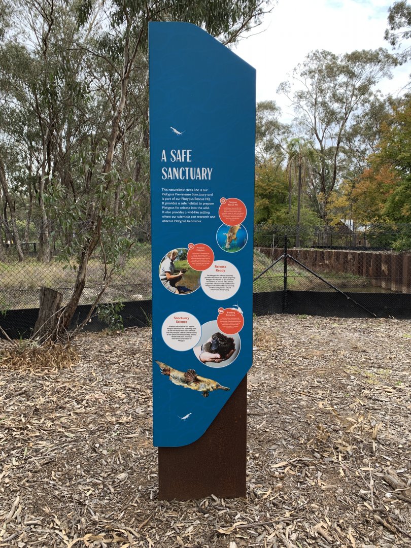Platypus Sanctuary Signage