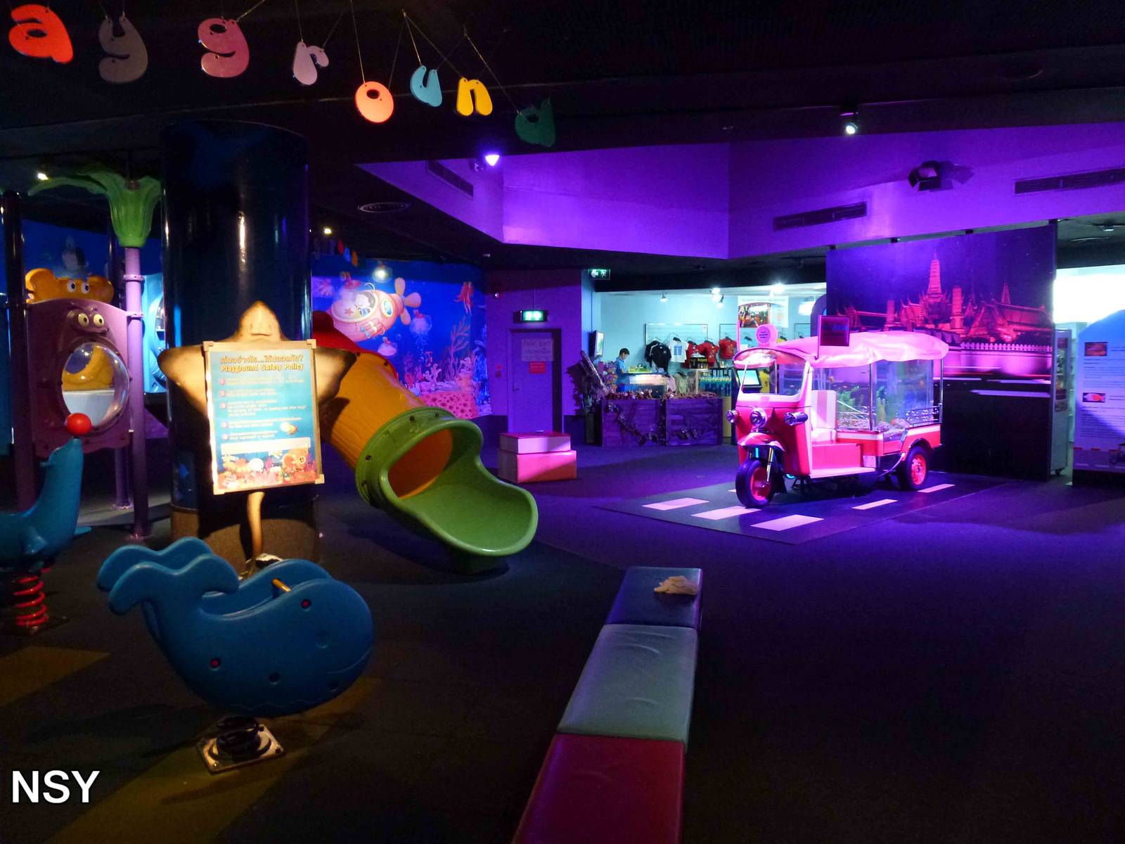 Play area & exit, June 2013.