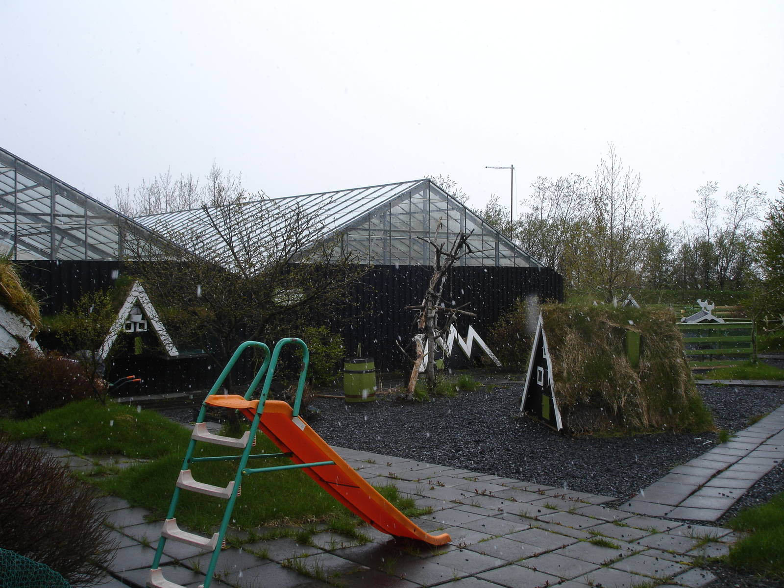 Play area - glass roofed building