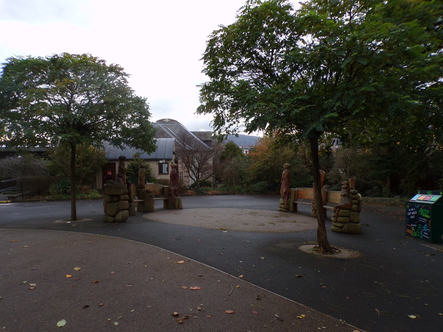 Plaza next to meerkat enclosure