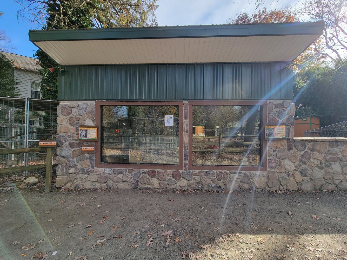 Plumpton Park - Prairie dogs on left, African crested porcupine on right