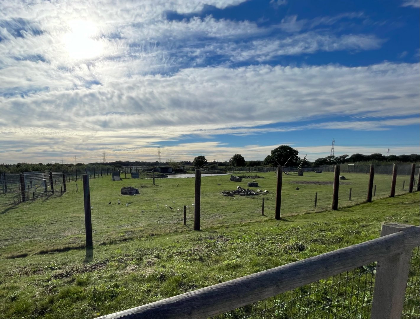 Polar Bear Enclosure at Yorkshire Wildlife Park (October 2021)