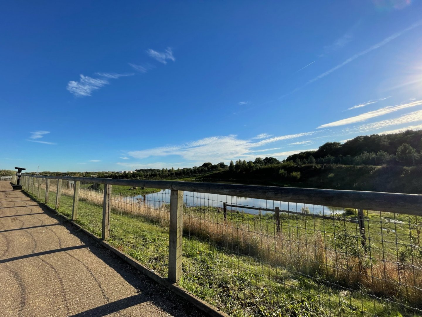 Polar Bear Enclosure at Yorkshire Wildlife Park (October 2021)