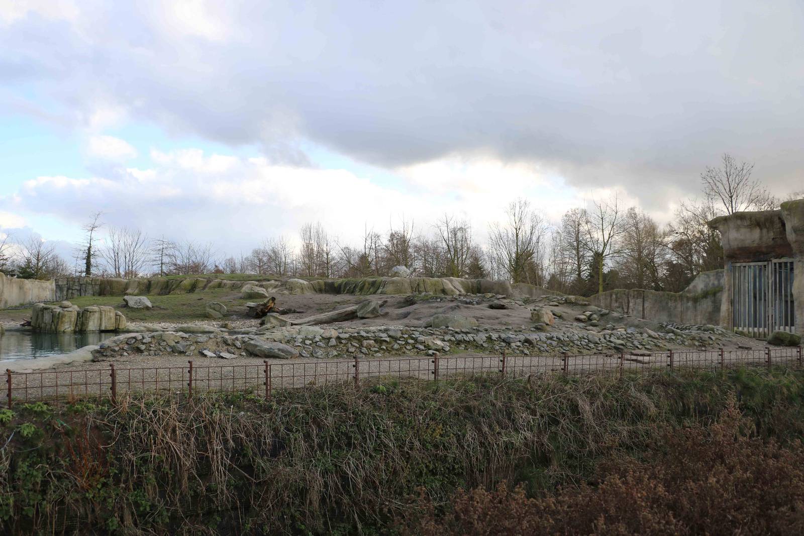 Polar bear enclosure, February 2016