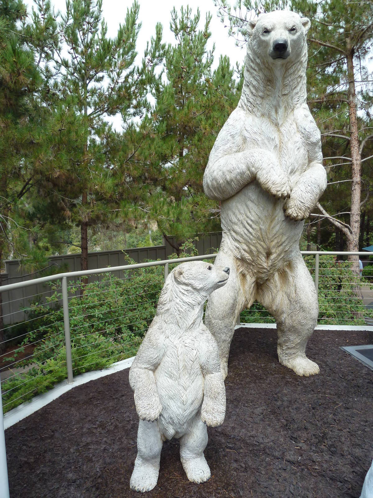 Polar Bear Exhibit - Statues