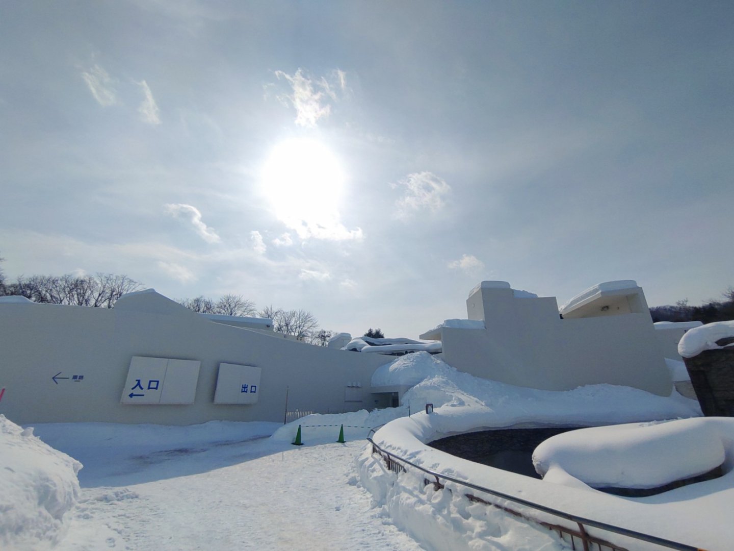 Polar bear new cage at Maruyama Zoo