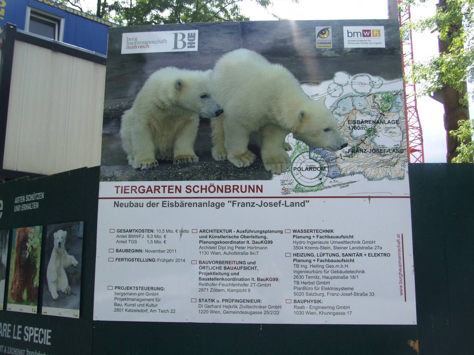 Polar Bear Signage at Vienna, 14/06/13