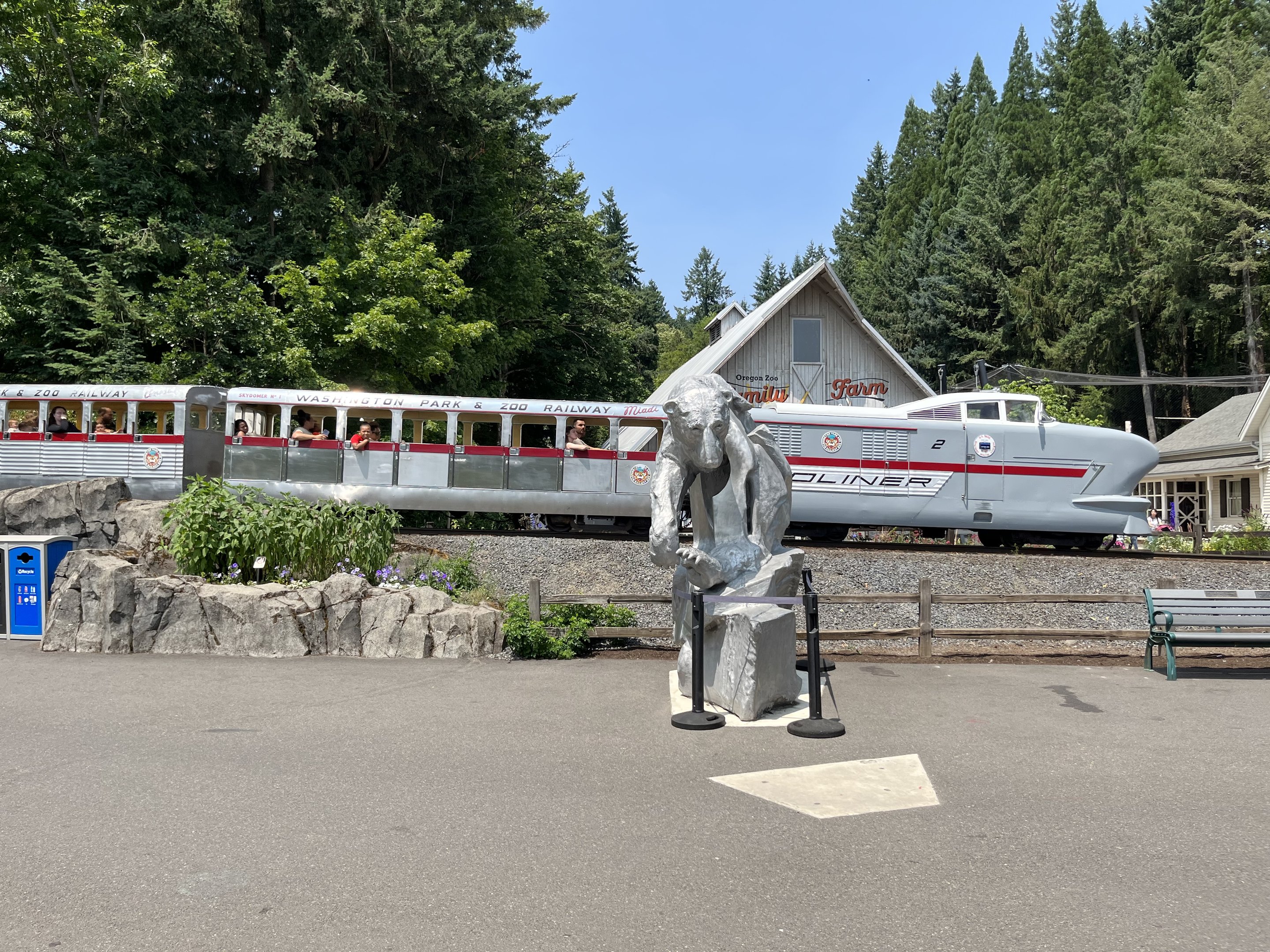 Polar Passage Statue + Zoo Train