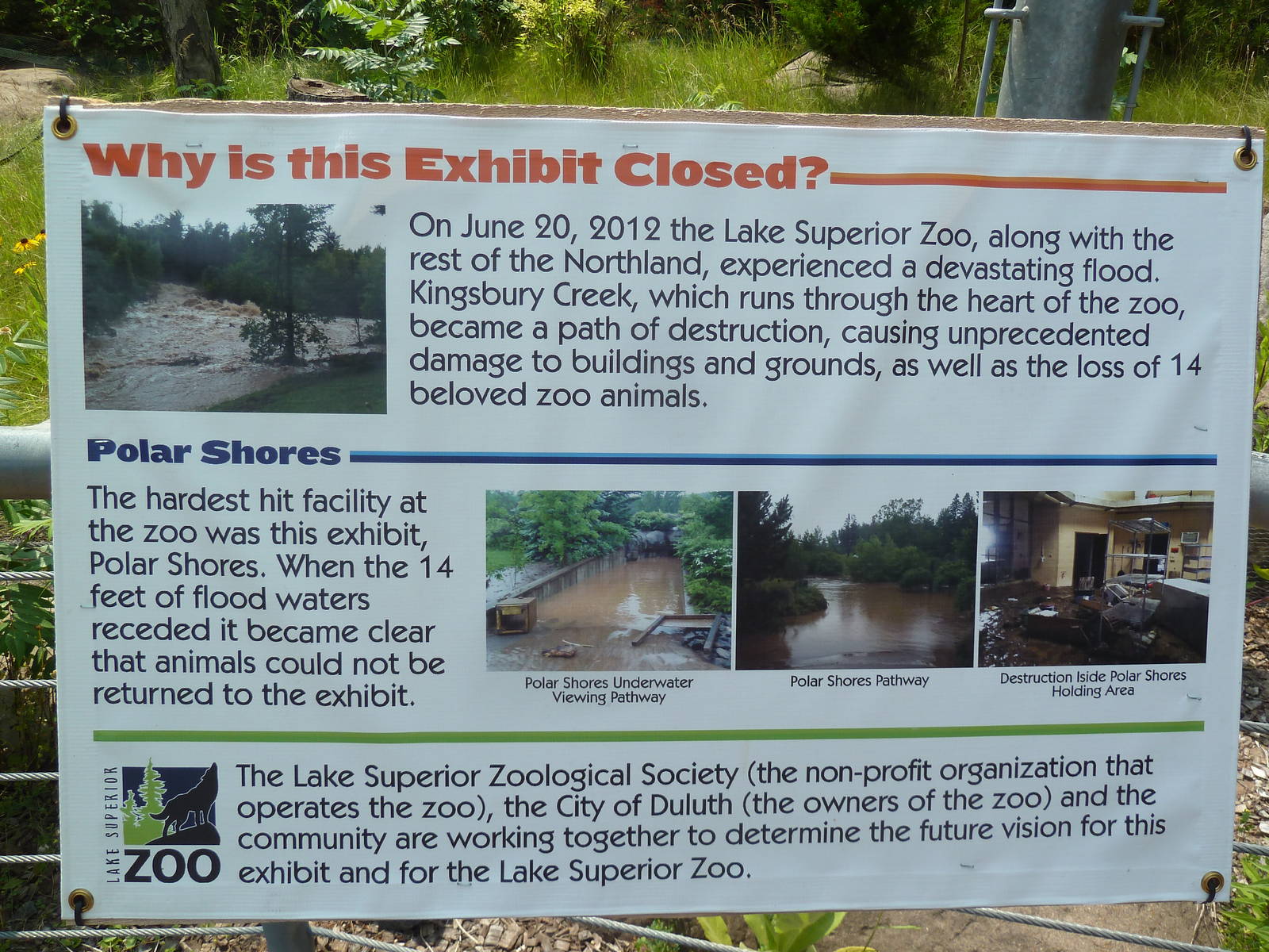 Polar Shores Complex (now closed) - Informational Sign