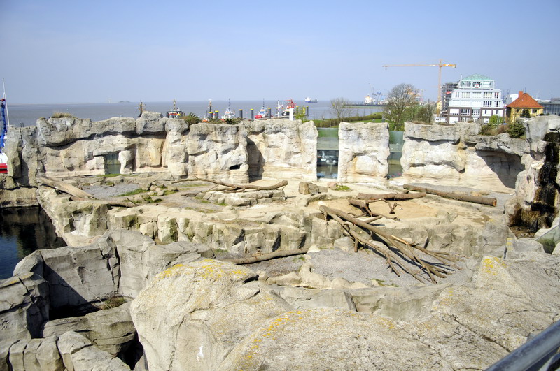 Polarbear-enclosure at Bremerhaven zoo