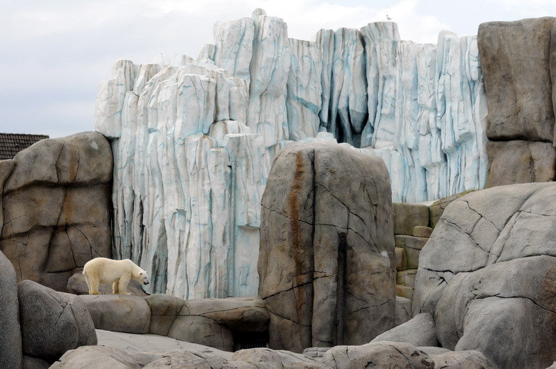 Polarbearenclosure at Hamburg