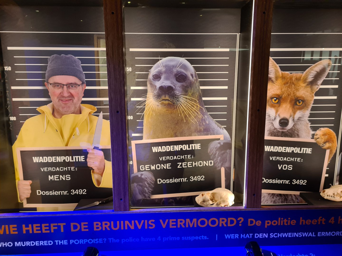 Police station interior - Murder mystery suspects