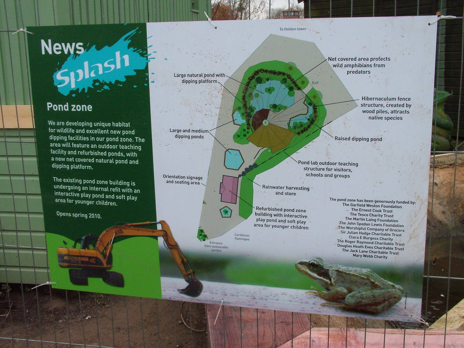 Pond Zone plans at Slimbridge 06/02/10