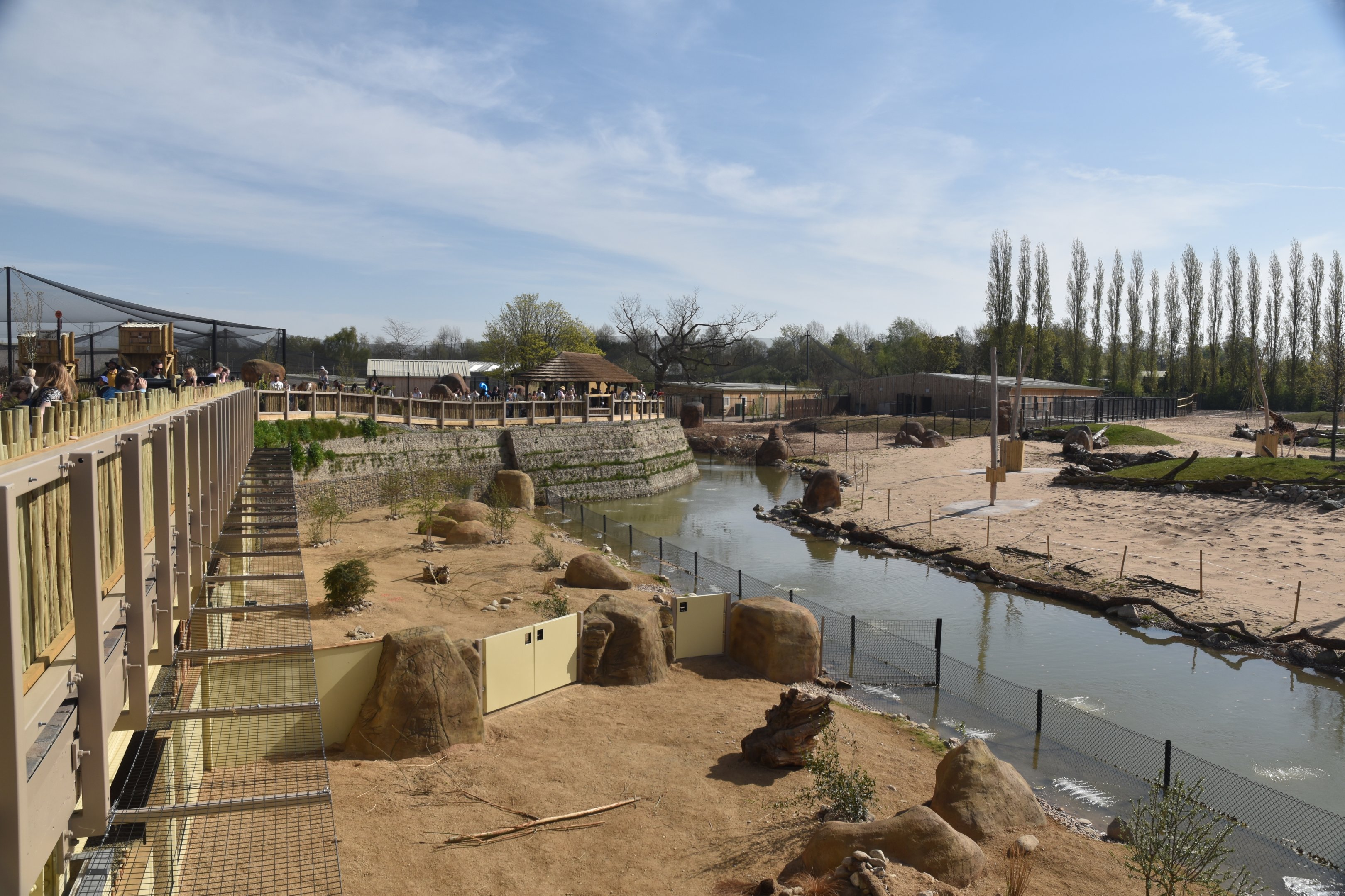 Porcupine and Fox Enclosures with Main Savannah, Heart of Africa at Chester, 12th April 2025