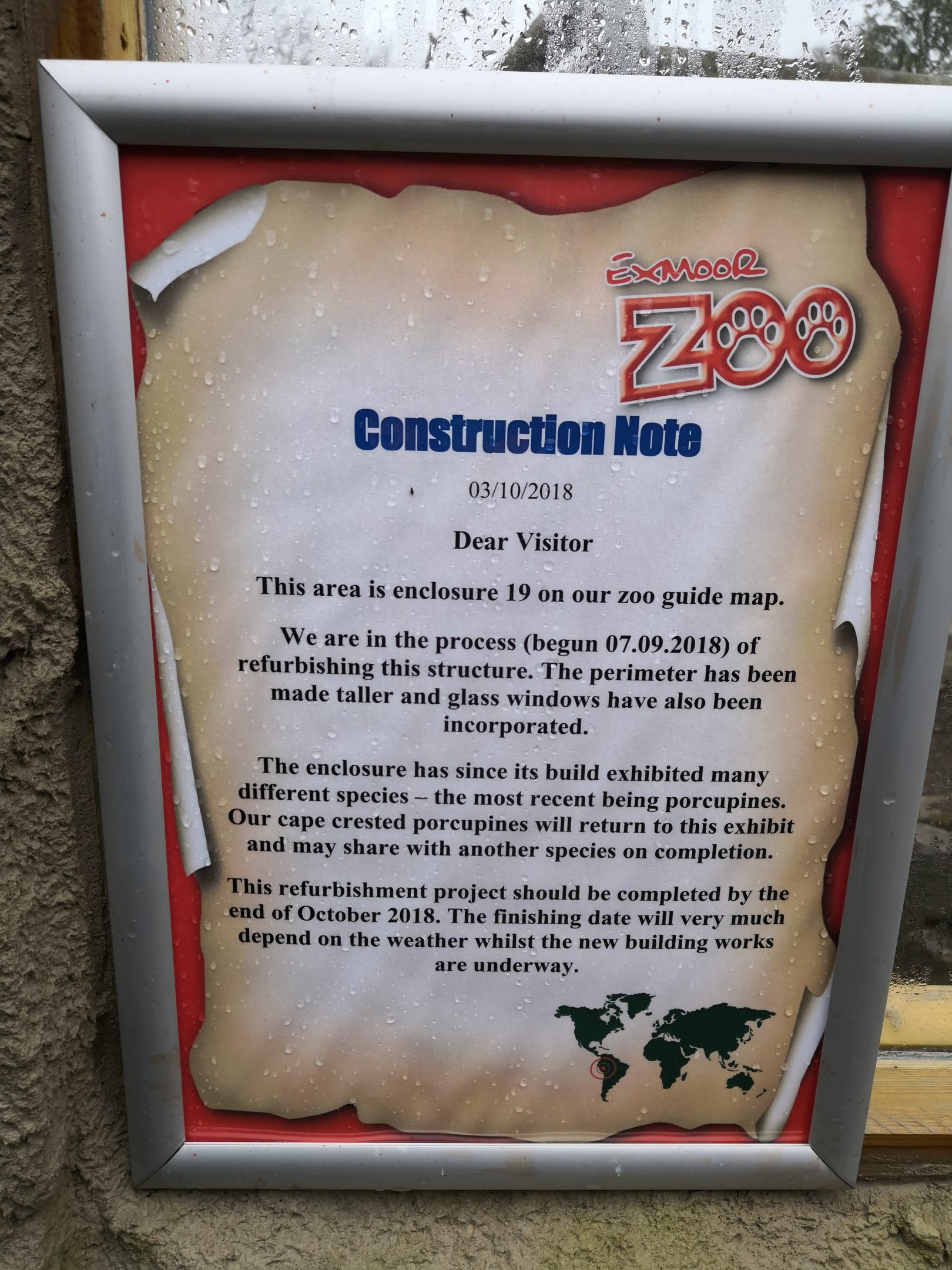 Porcupine Construction Signage